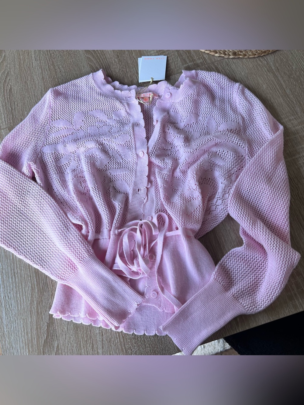 Lisa Todd Flirt Crew Neck Cardigan